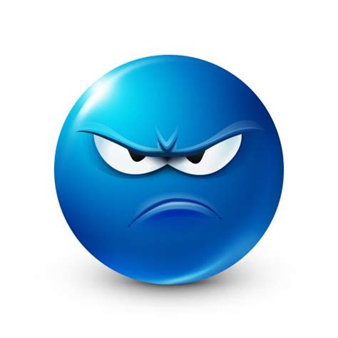 Frowny Face Emoticon Blue Emoji Emoji Meme Funny Emoji Faces