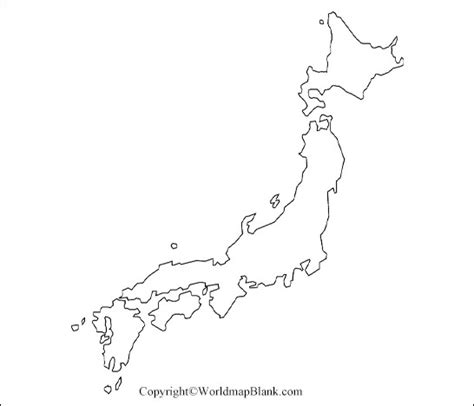Free Vector Map Of Japan Outline One Stop Map Gambaran