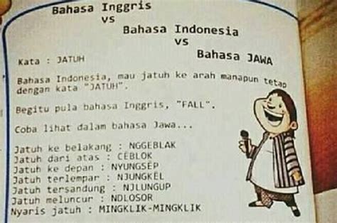 Bahkan bahasa jawa mengalahkan jumlah penggunaan bahasa nasional, yaitu bahasa indonesia. 5 Kelebihan Bahasa Jawa yang Tidak Dimiliki Bahasa Lain di ...