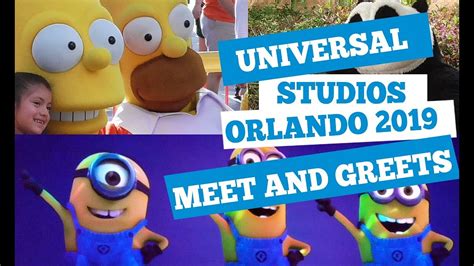 Universal Studios Orlando Meet And Greets Meeting All The Characters