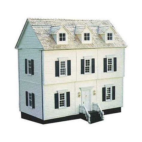 The Complete Colonial Dollhouse Kit Front Open Dollhouse Doll House