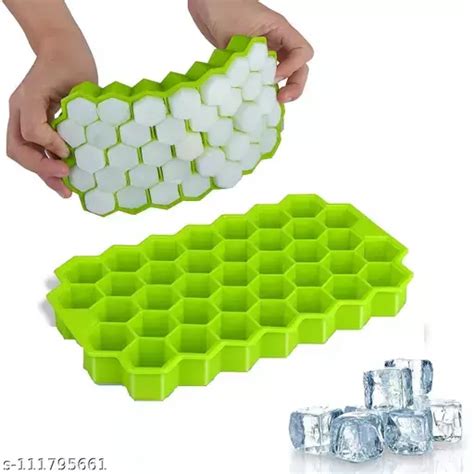 Flexible Silicone Honeycomb Design 37 Cavity Ice Cube Moulds Trays
