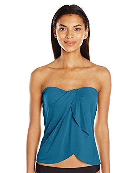 Lyst Vince Camuto Draped Bandini Top Swimsuit Removable Straps