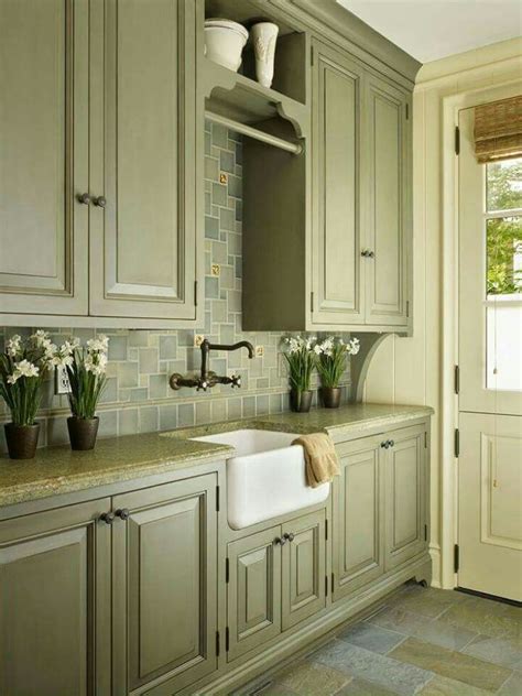 Sage green kitchen cabinets design ideas 15 best green kitchen cabinet ideas 15 best green madison sage green painted kitchen doors cheap units and. Color for the island. Backsplash? White counters as ...