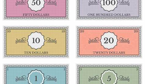 8 Best Images of Fake Play Money Printable - Free Printable Play Money
