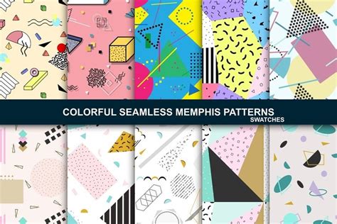 Memphis Seamless Swatches 9700