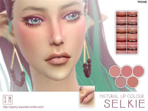 Selkie Natural Light Lip Colour By Screaming Mustard Sims 4 Lips