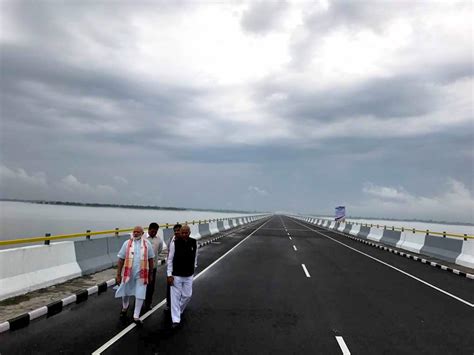 Dhola Sadiya Bridge Pm Narendra Modi Inaugurates Indias Longest