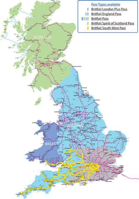 The Britrail Map Britrail