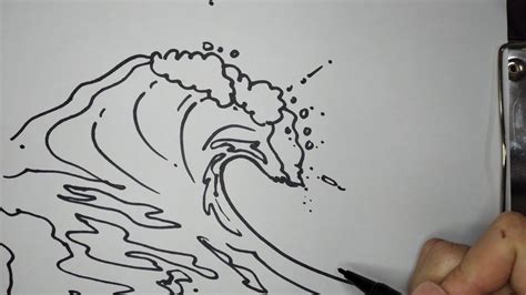Cómo Dibujar Olas Del Marhow To Draw Sea Waves Youtube