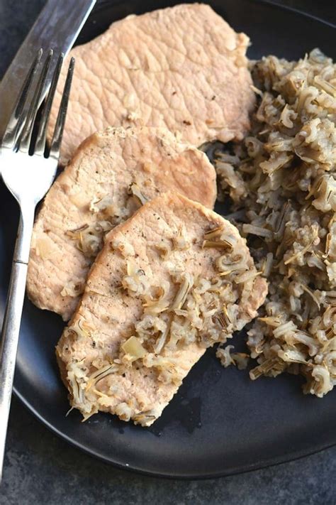 Pork Chops Wild Rice Casserole Gf Low Cal Skinny Fitalicious