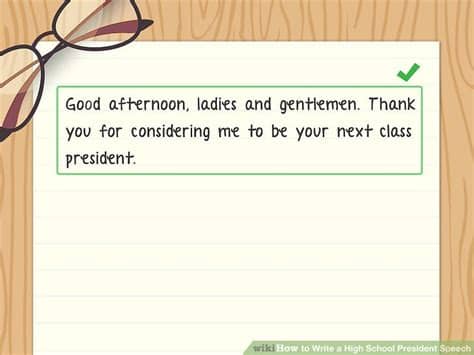 members of the white house press corps begin to rise it's alright. How to Write a High School President Speech (with Sample ...