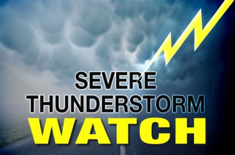 Severe Thunderstorm Watch Issued For Stoddard County Monday Evening