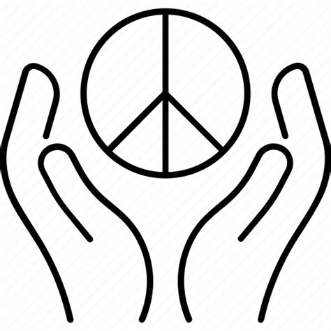 Protection Hippie Pacifism Hand Peace Icon Download On Iconfinder