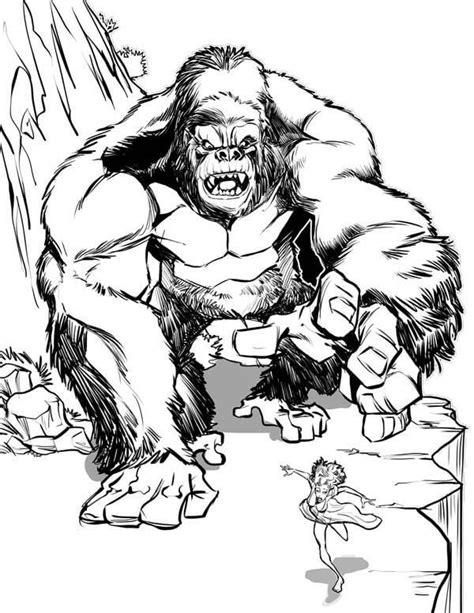 Dibujos De King Kong Para Colorear Para Colorear Pintar E Imprimir Dibujos Online Com