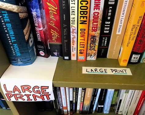 Large Print Books - Keep Reading With Books That Have Larger Fonts