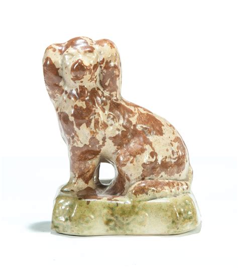 Price Guide For Ohio Pottery Seated Spaniel Houghton Pottery