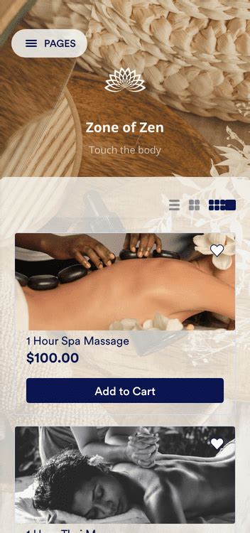 massage booking app template jotform
