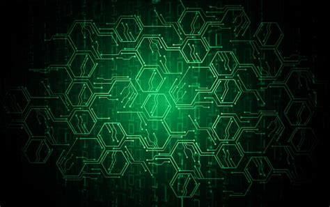 Premium Vector Green Hexagon Cyber Circuit Future Technology Concept