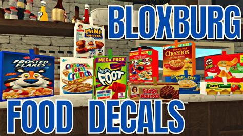 Bloxburg Food Decals Bloxburg Roleplay Roblox Nataya Mishel