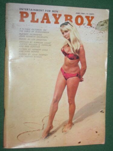 Playboy June Herbert Gold Britt Fredriksen John Kenneth Galbraith Interview Ebay