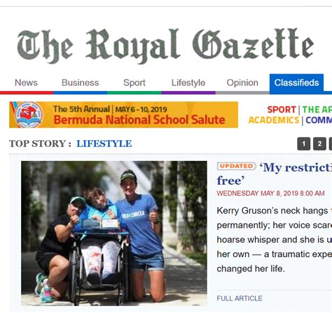 we made the front page of the royal gazette in bermuda full circle coaching