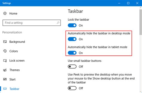 How To Hide Taskbar In Windows 10 And Use Apps In Full Screen Mashtips