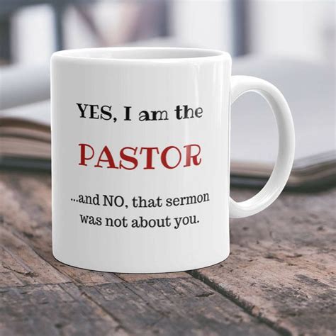 Funny Pastor T Idea Mug Appreciation Thank You Coffee Cup Etsy Pastor Appreciation Day