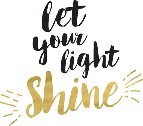 Let Your Light Shine Sticker Let Your Light Shine Let It Be Stickers