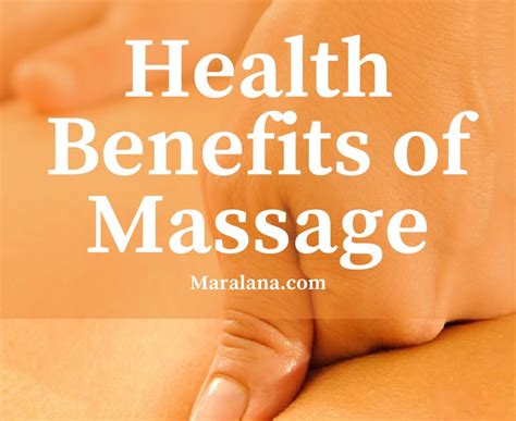 Health Benefits Of Massage Therapy Go Do Be