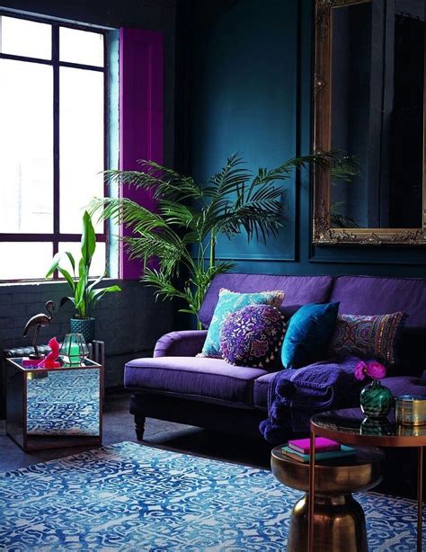 40 Awesome Living Room Green And Purple Interior Color Ideas In 2020