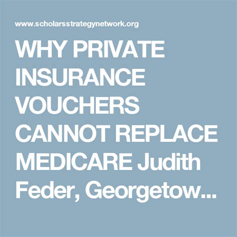 Medicare is a federal insurance program, but private insurance is also available. Why Private Insurance Vouchers Cannot Replace Medicare | Private insurance