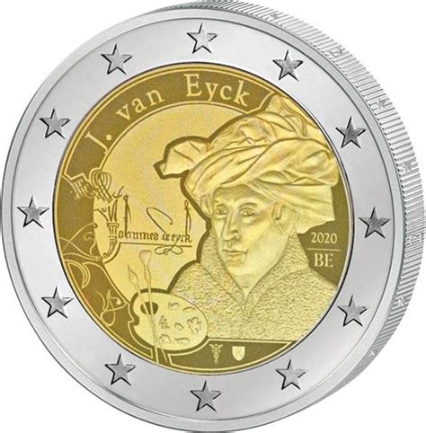 2 Euro Belgien Jan Van Eyck 2020 Münzenversandhaus Reppa Gmbh