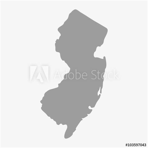 New Jersey Map Vector At Collection Of New Jersey Map