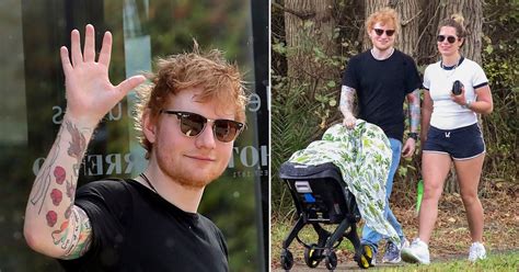 Ed Sheeran And Cherry Seaborn Take Baby Lyra For Relaxed Stroll As