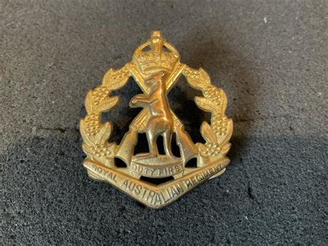 Gradia Militaria Kc Royal Australian Regiment Rar Skippy Cap Badge