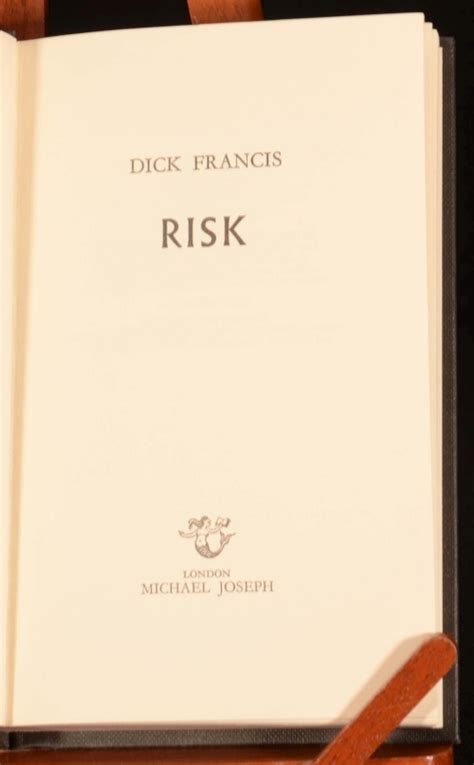 risk by dick francis fine cloth 1977 first edition rooke books pbfa