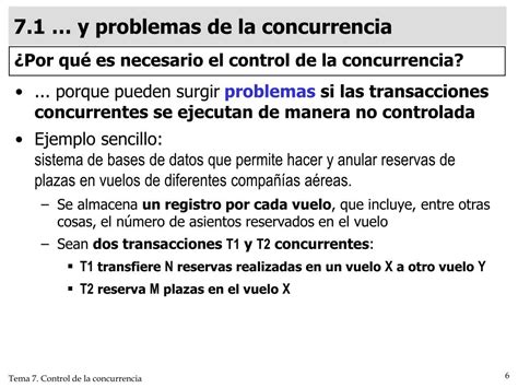 Ppt 7 Control De La Concurrencia Powerpoint Presentation Free