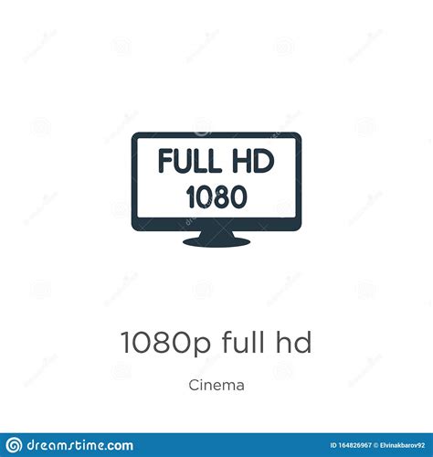 1080p Full Hd Icon Vector Trendy Flat 1080p Full Hd Icon From Cinema