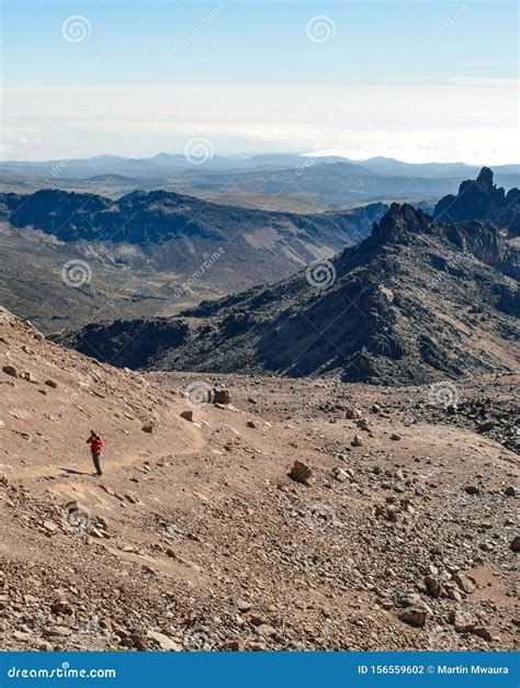 Volcanic Rock Formations Mount Kenya Stock Photo Image Of Africa