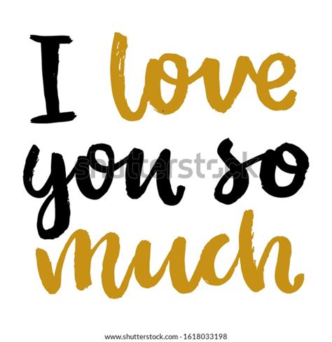 Love You Much Valentines Day Poster Stock Vector Royalty Free