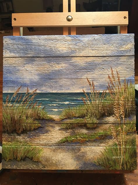 A New Seascape By Jkcarter Acrylic On Board Sold Driftwood Art