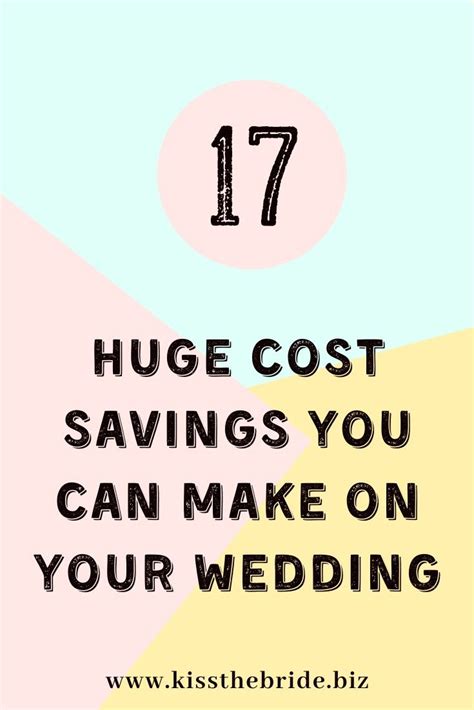 17 Clever Ways To Save Money On Your Wedding Updated ~ Kiss The Bride