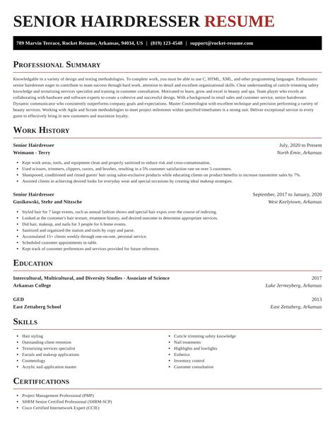 self employed hairdresser cv full guide hairdresser resume 18 examples pdf 2020 writing an
