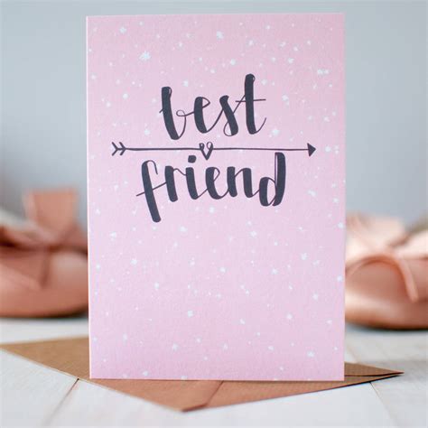 'best Friend' Greeting Card By Betty Etiquette | notonthehighstreet.com