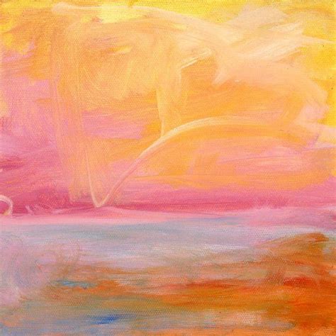 Pink Sunset Oil Painting Signed Limited Edition Prints While Driving