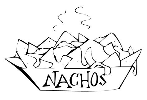 Nacho Coloring Sheet Coloring Pages