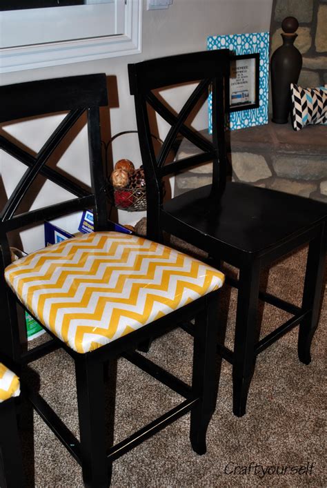 When we bought the dark table we had light gray carpet but after we installed wood floors last fall it was just too dark in the dining room with dark floors and dark furniture. Upholstering Dining room chairs - Craft