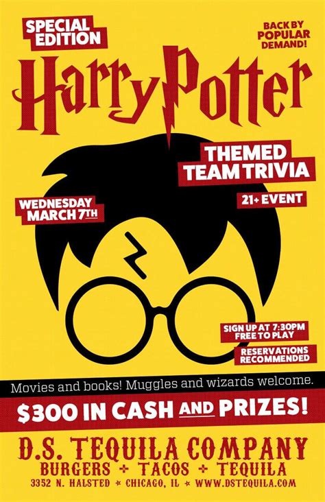 special edition harry potter team trivia ⋆ d s tequila co