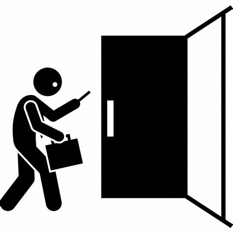 Door Going Man Office Person Phone Icon Download On Iconfinder